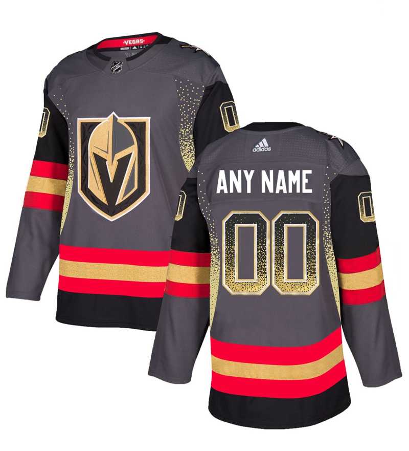 Customized Men's Vegas Golden Knights Gray Drift Fashion Jersey,We sell and wholesale Customized Men's Vegas Golden Knights Gray Drift Fashion Jersey on line form chian!